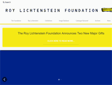 Tablet Screenshot of lichtensteinfoundation.org